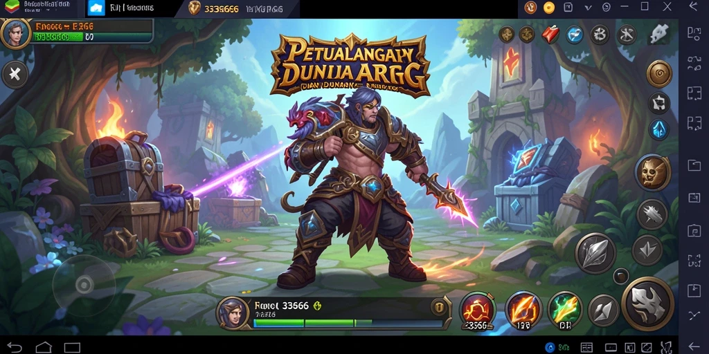 Tangkapan layar dari gameplay menampilkan pertarungan seru dalam dunia ARPG.