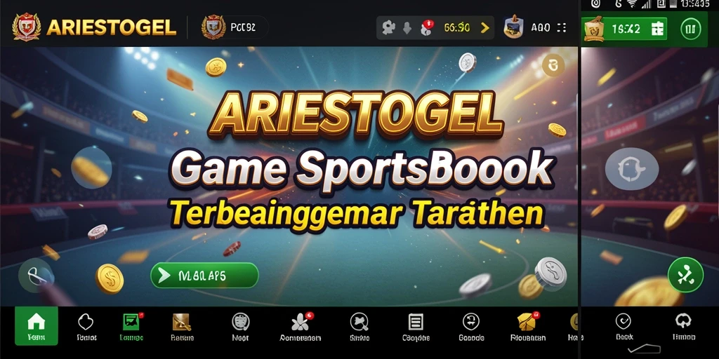 Tampilan screenshot ARIESTOGEL menampilkan pengalaman taruhan olahraga yang menarik.