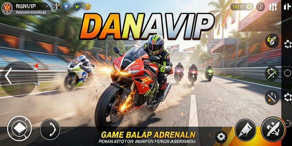 Pengalaman gameplay balap motor yang mendebarkan dan realistis.