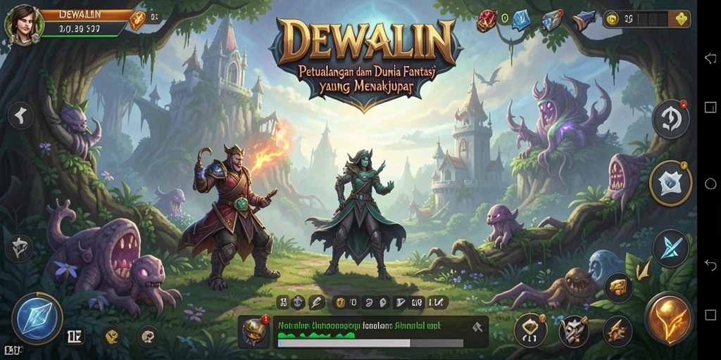 Gameplay seru dalam dunia fantasi DEWALIN yang menakjubkan.