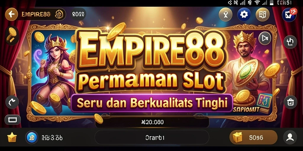 Screenshot gameplay <strong>EMPIRE88</strong> menampilkan keseruan bermain slot yang mengasyikkan.