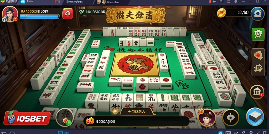Tampilan gameplay Mahjong yang mendebarkan di IOSBET.