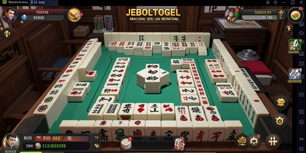 Tampilan menawan dari gameplay <strong>JEBOLTOGEL</strong>, menampilkan tantangan seru Mahjong.