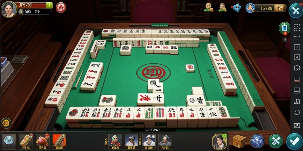 Screenshot gameplay JP6789 yang menampilkan keseruan permainan Mahjong.