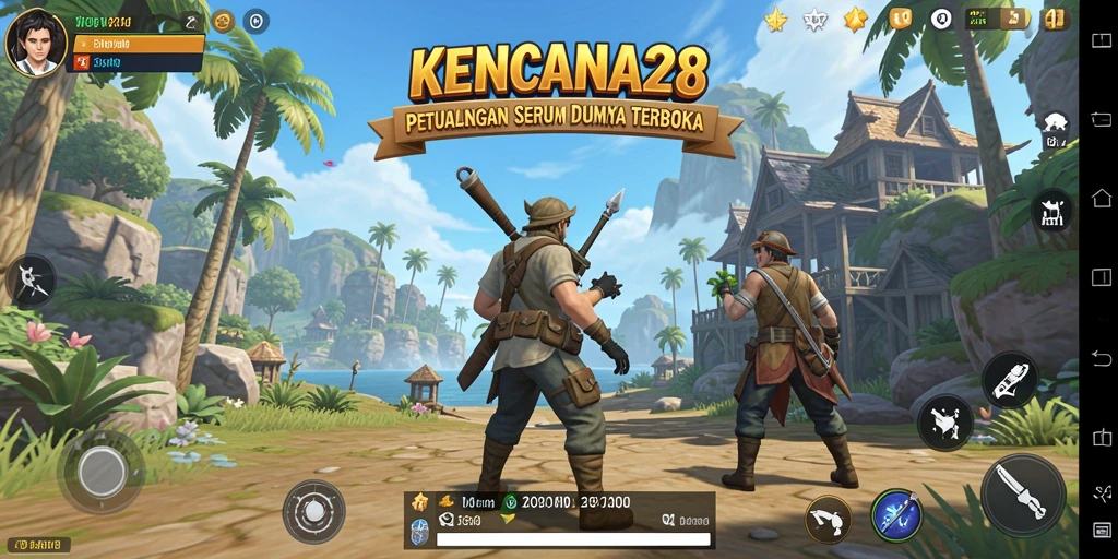 Screenshot gameplay KENCANA28 yang menampilkan petualangan seru di dunia terbuka.