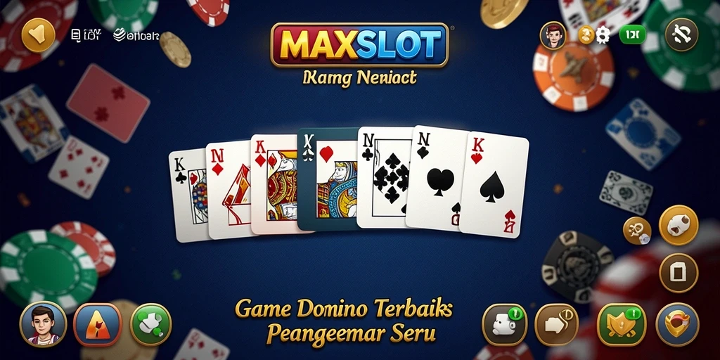 Tampilan gameplay seru dari MAXSLOT dengan elemen Domino.