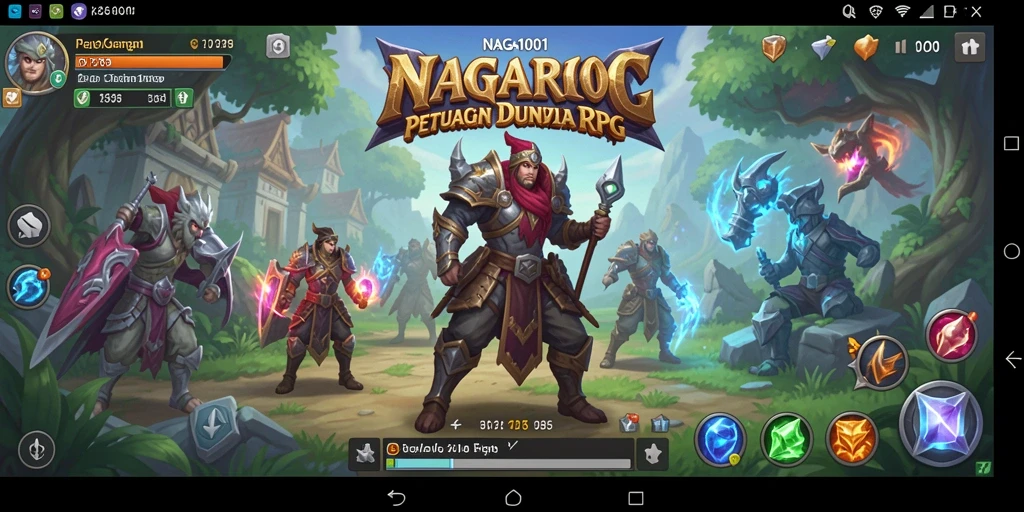 Tangkapan layar dari gameplay RPG NAGA1001 yang menarik dan penuh aksi.