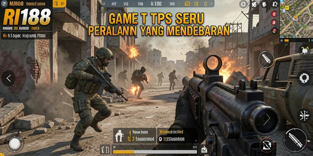 Tampilan gameplay RI188 dengan aksi pertempuran yang intens.