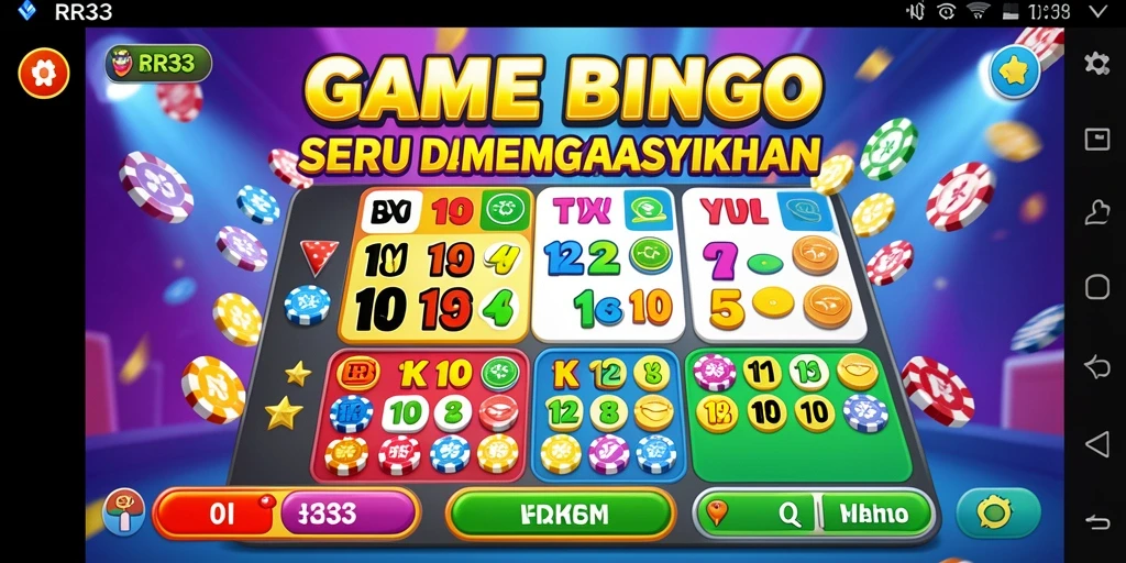 Tampilan gameplay RR33 dengan suasana Bingo yang seru dan interaktif.