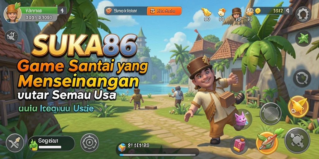 Screenshot menunjukkan gameplay menyenangkan dan santai dari SUKA86.