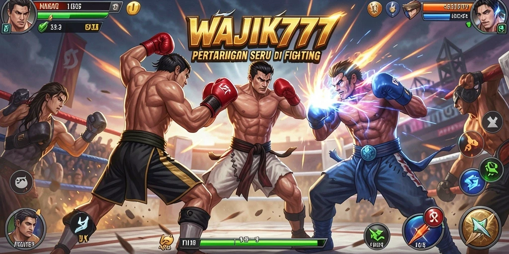 Tampilan seru dari gameplay Fighting di WAJIK777.